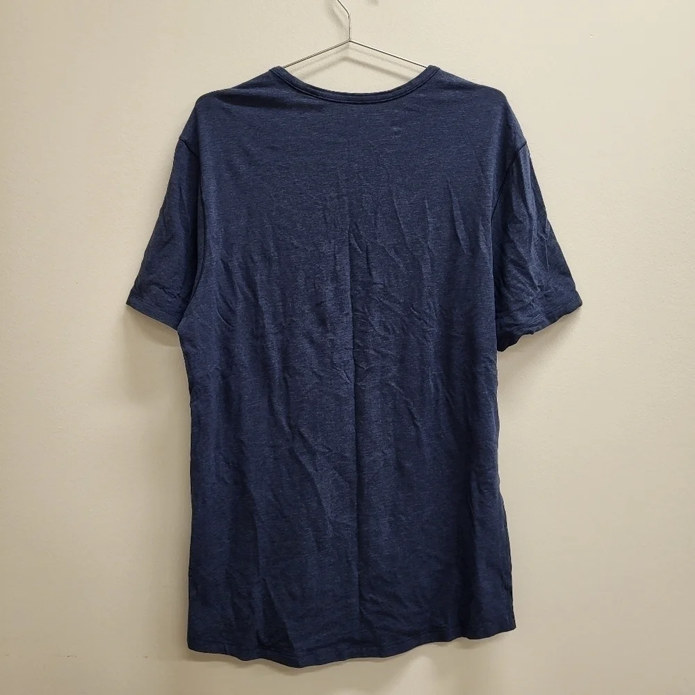 Lululemon 5 Year Basic Tee Heathered Nautical Navy Sz M - Picture 3 of 4